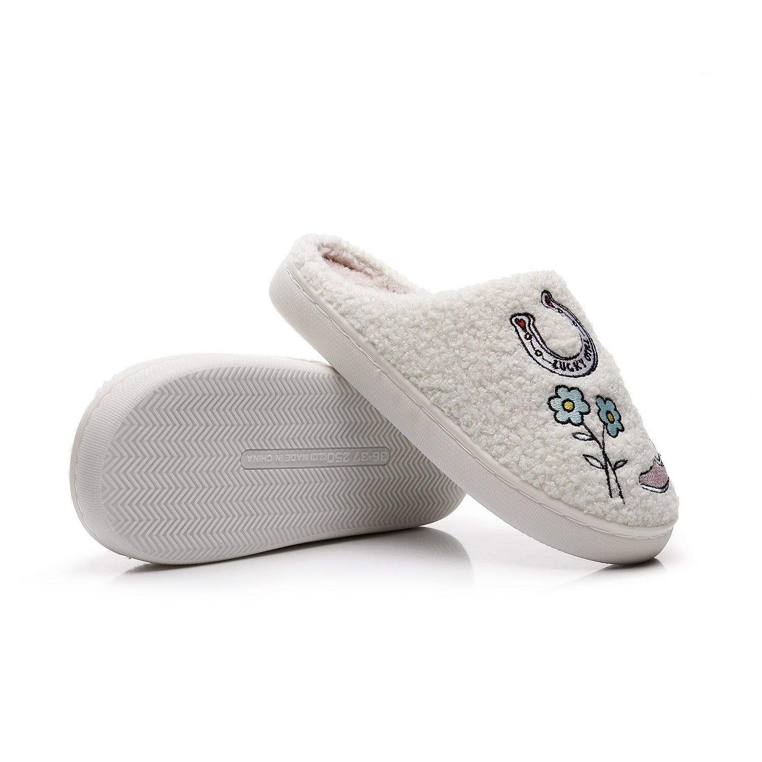 Western denim cotton slippers for women hairy slippers eprolo