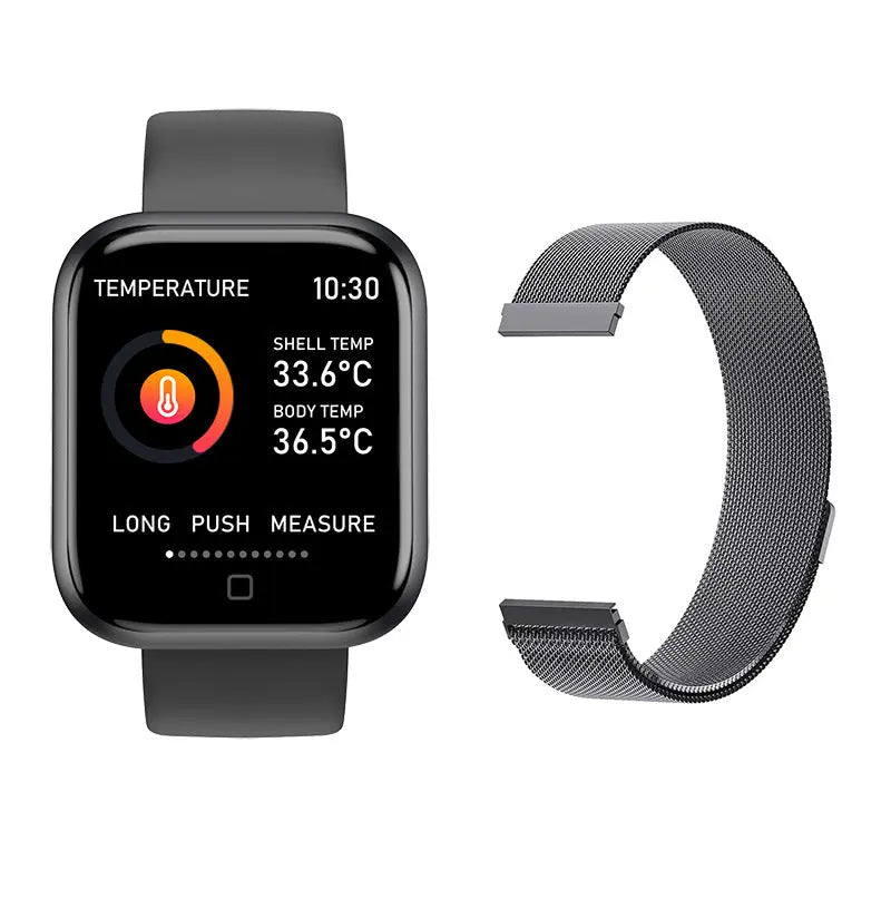T80S Smart Bracelet Heart Rate Blood Pressure Sleep Monitoring Message Notification Chip Temperature Measurement Bracelet eprolo