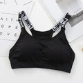 Push Up Sports Bra Fitness Women Sport Bra Top Black Padded Yoga Brassiere Sport Bra Sports Top eprolo