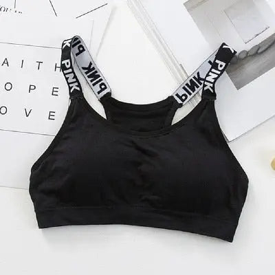 Push Up Sports Bra Fitness Women Sport Bra Top Black Padded Yoga Brassiere Sport Bra Sports Top eprolo