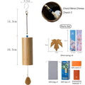Bamboo Wind Chime, Zen Home Decor with 8 Tones, Handcrafted Bells for Outdoor Garden, Patio, and Porch eprolo