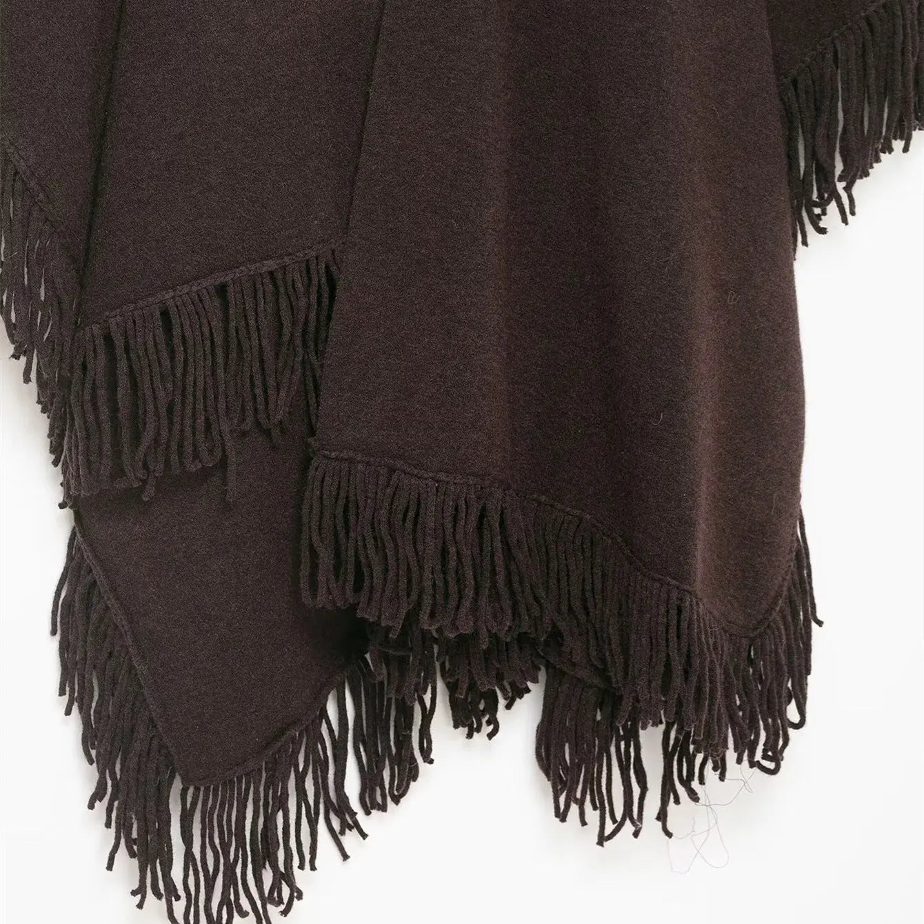 Tassel embellished knitted cloak jacket eprolo