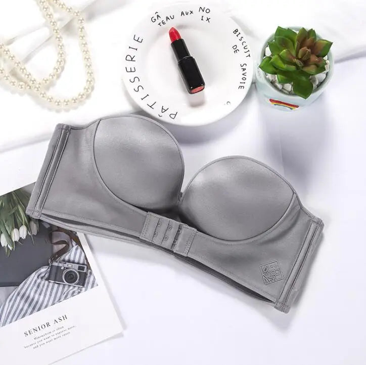 Push Up Bra Padded Party Wedding Bras Invisible Bra Strapless Bralette Cup eprolo