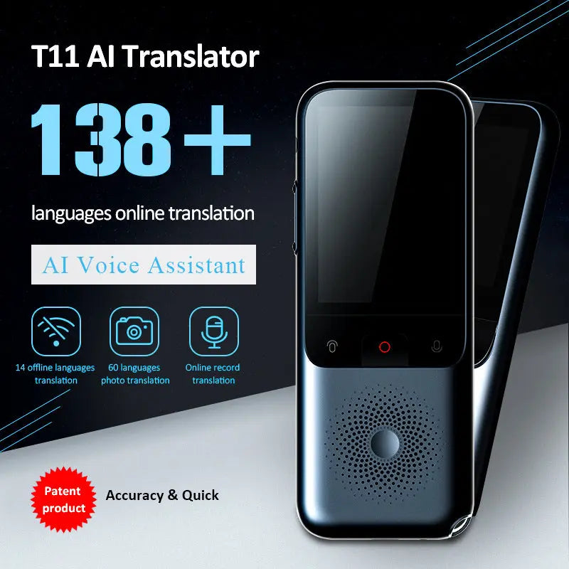 T11 Intelligent Voice Translator 14 Countries 138 Languages WIFI Camera Recording Intelligent Voice Translator eprolo