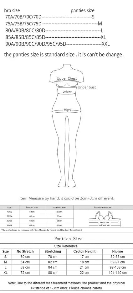 Breast Gather 3/4 Cup padding Bras Underwear women Straps Summer push-up bras with see-Through Panty Bra Set For Young Girls eprolo