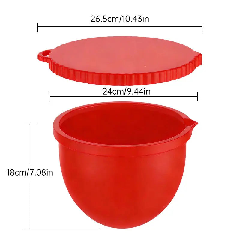 Reusable Mixer Container with Silicone Liner Lid, Compatible with KitchenAid 5-Quart Tilt-Head Stand Mixers, Baking Accessory eprolo