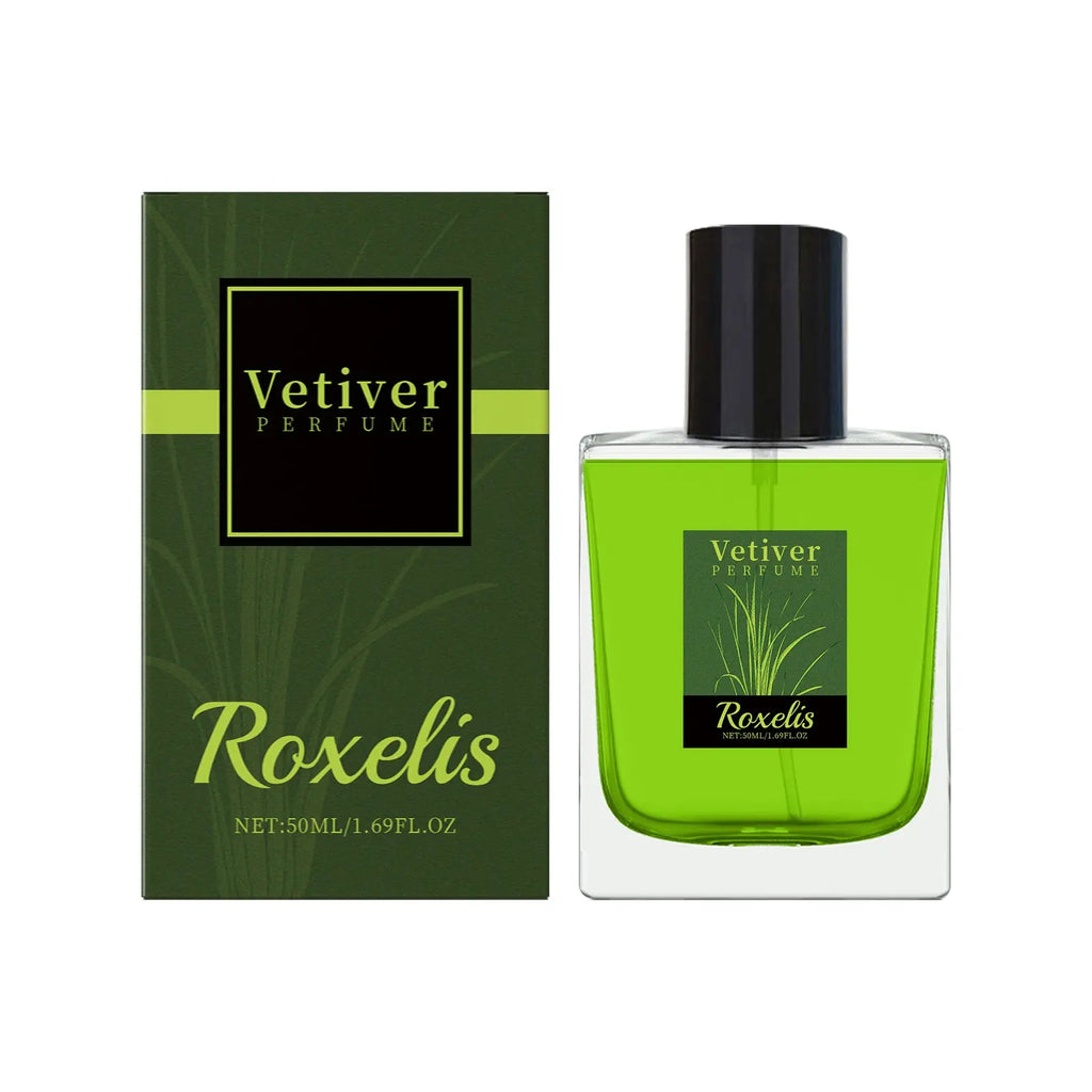 Roxelis Vetiver Fresh Perfume Exudes Charm Natural Fresh Elegant Fragrance Stay Fragrance Everyday Portable Fragrance Perfume eprolo