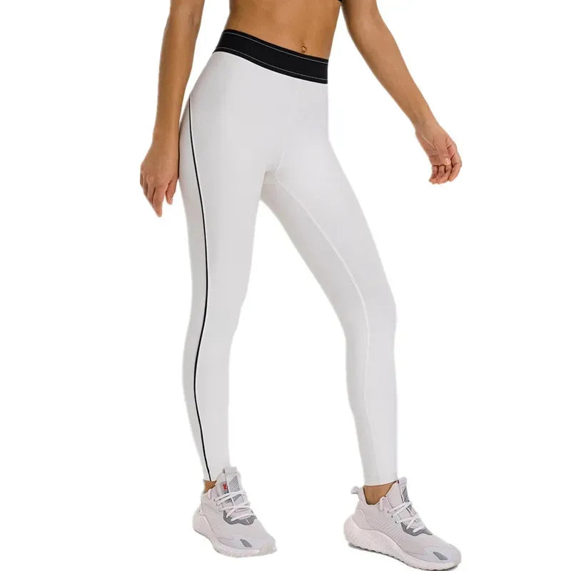 High waisted Hip lifting Sports Pants Women Elastic Fitness Leggings Gym Compression Leggings Quick drying eprolo