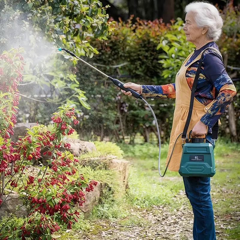 8L Automatic Electric Sprayer, Garden Plant Sprayer, Rechargeable Handheld Sprayer, Fogging Atomizer, Shoulder Watering Can eprolo