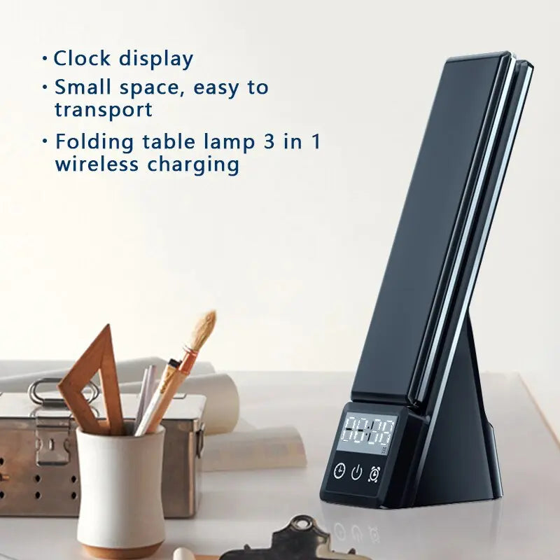 Newest Multi-Function Table Lamp Clock Convenient Three In One Fast Charger For Mobile Phone Watch Headset Wireless Charging eprolo