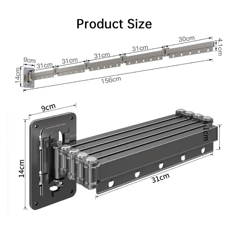 Foldable Shower Curtain Set, Invisible Waterproof Polyester Shower Divider, Retractable for Wet & Dry Zone Separation. eprolo