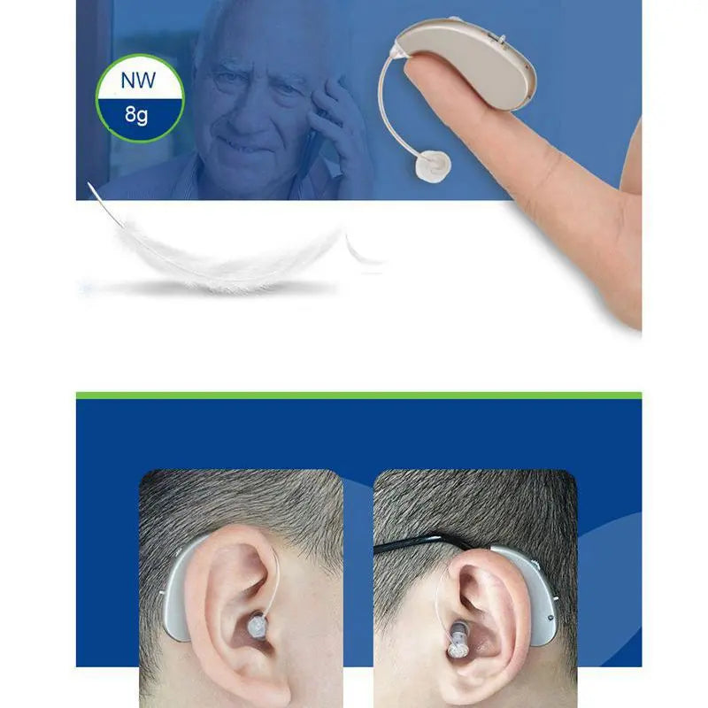 1Pair of Invisible Hearing Aids for Seniors with Sound Amplifier and Assistive Listening Earphones eprolo