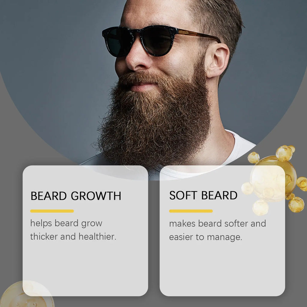 East Moon Men's Beard Care Oil, Gentle Cleaning, Moisturizing And Gentle Beard Care Essential Oil eprolo