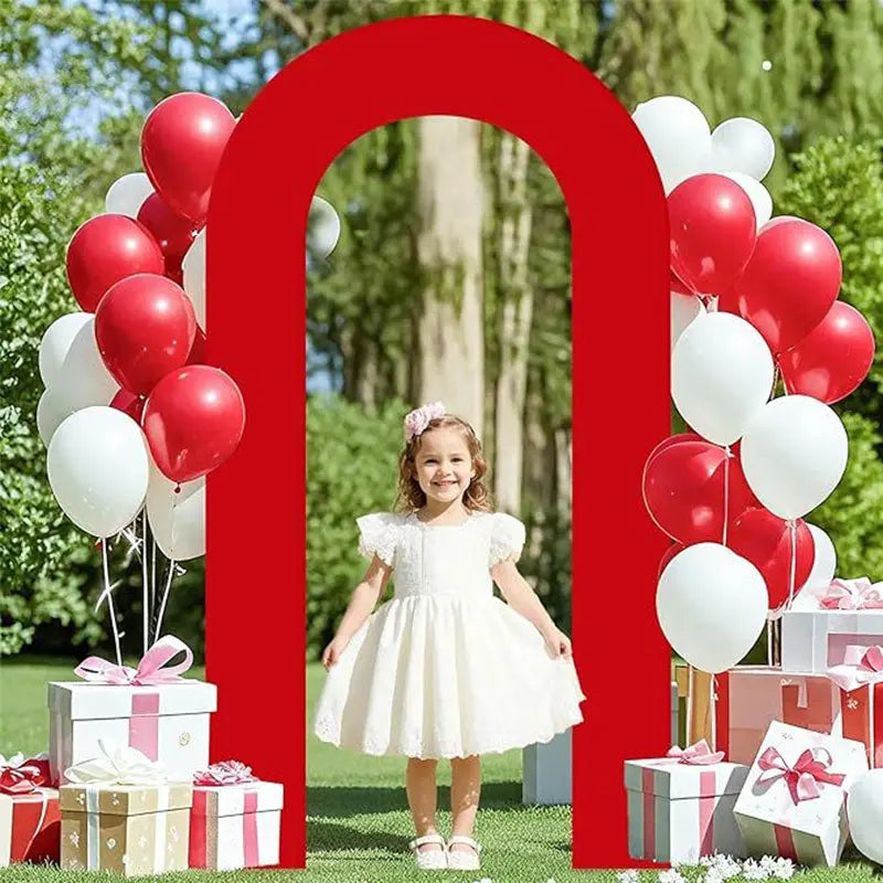 High Elasticity U-Shape Arch Backdrop Cover, Stretchable Open Frame Set for Birthday Baby Shower Wedding Decor eprolo