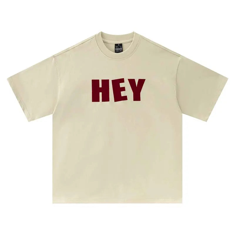 Letter printed round neck short sleeved T-shirt eprolo