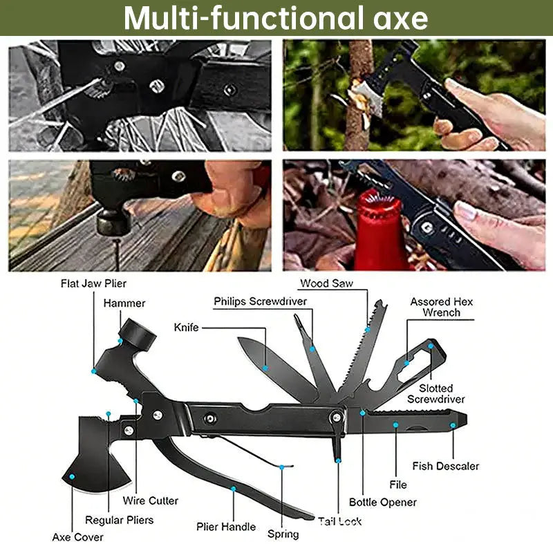 Multi-functional Outdoor First Aid Kit, Emergency Survival Gear with Trauma Bag for Camping, Hiking, Hunting Adventures eprolo