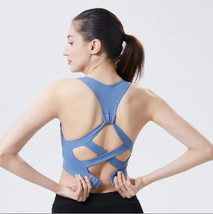 Summer oversized adjustable breastplate integrated chest pad yoga beauty back bra fitness fitness and sports bra for women eprolo
