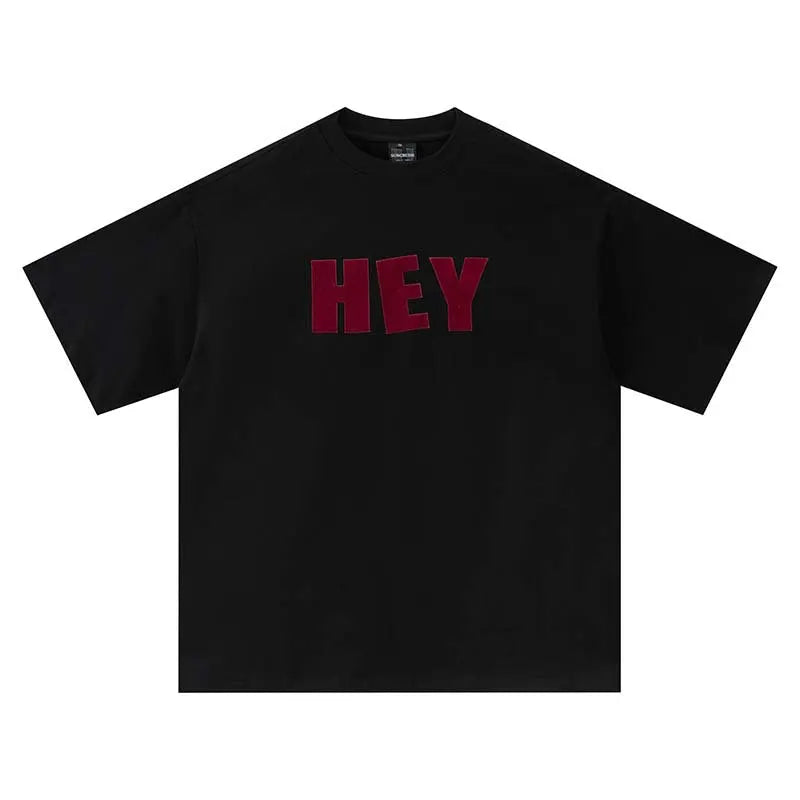 Letter printed round neck short sleeved T-shirt eprolo