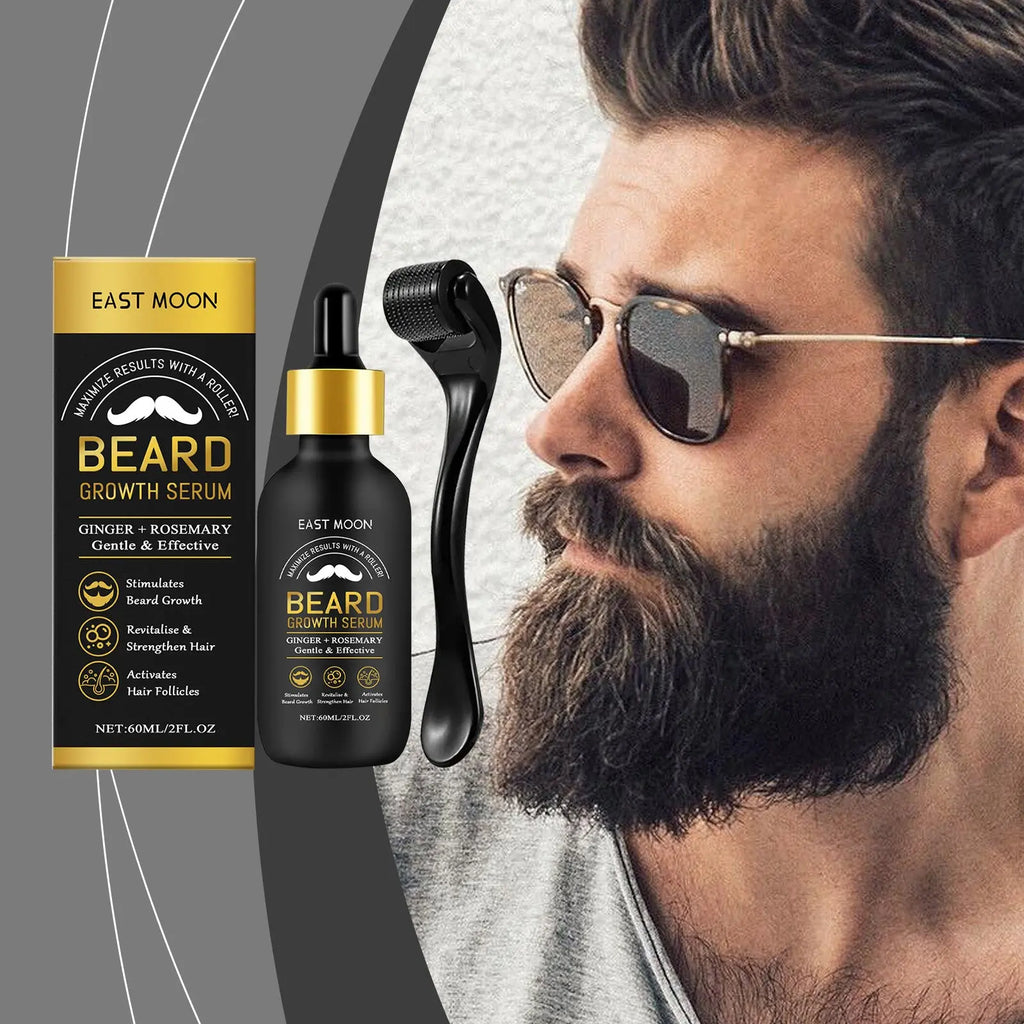 East Moon Men's Beard Care Oil, Gentle Cleaning, Moisturizing And Gentle Beard Care Essential Oil eprolo