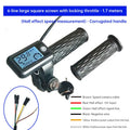 Electric Bike Throttle with LCD Speedometer & Voltmeter, 170cm Cable, Compatible 36/48/60/72V, Includes a Pair eprolo
