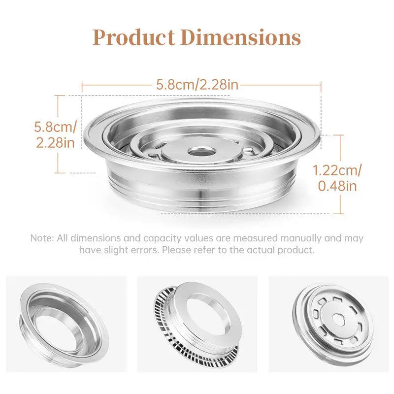 Reusable Stainless Steel Coffee Capsule Converter for Vertuo Next Pop/Vertuoline Machines eprolo