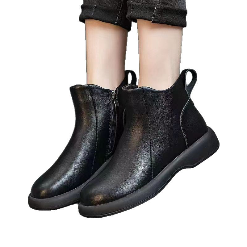 Women's thick-soled height-increasing plush warm Martin boots eprolo