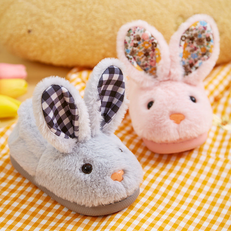 Children's Cotton Slippers Autumn Winter Girls Boys Baby Covered Heel Kids Warm Indoor Fuzzy Slippers eprolo