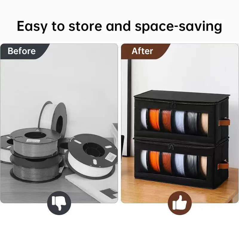3D Printer Filament Storage Box, Dry Storage Container with Accessory Holder for Home, Office, Workshop eprolo