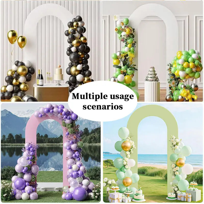 High Elasticity U-Shape Arch Backdrop Cover, Stretchable Open Frame Set for Birthday Baby Shower Wedding Decor eprolo