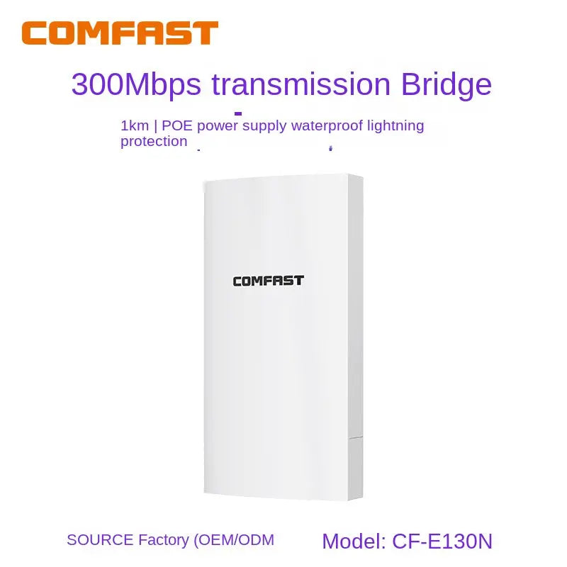 COMFAST CF-E130N 2.4G Outdoor WiFi Bridge for Elevator Surveillance and Industrial Applications eprolo