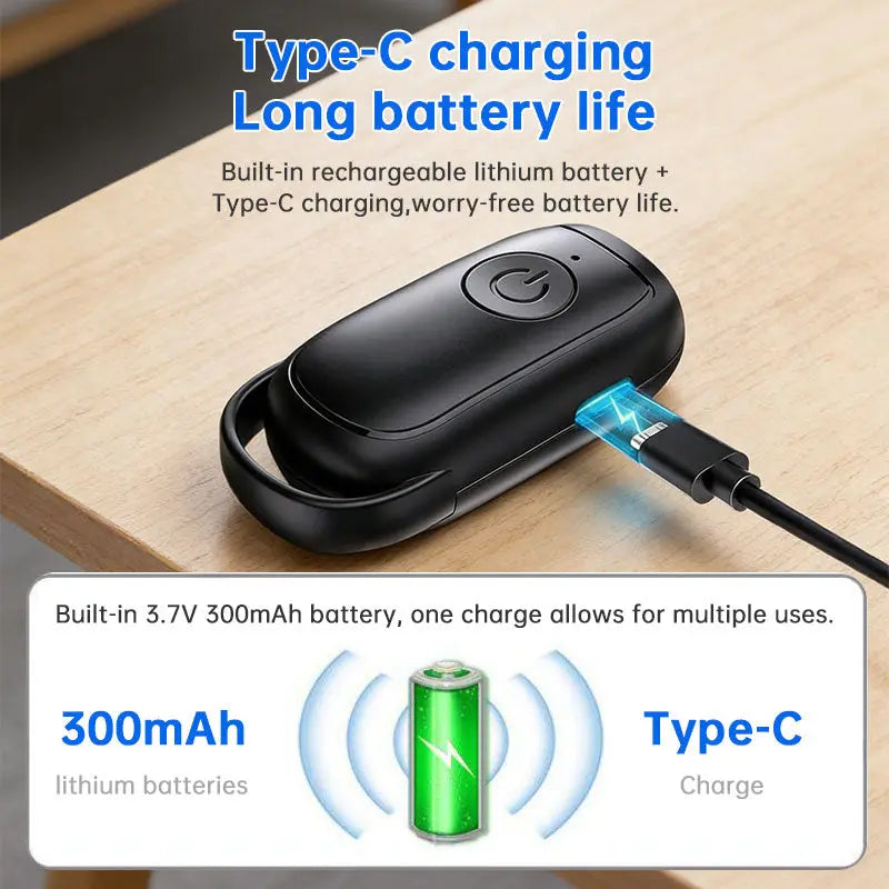 Portable Dog & Cat Repellent, Rechargeable 180mAh Ultrasonic Anti Bark Device, 23-40KHZ with Flashlight for Outdoor Use eprolo