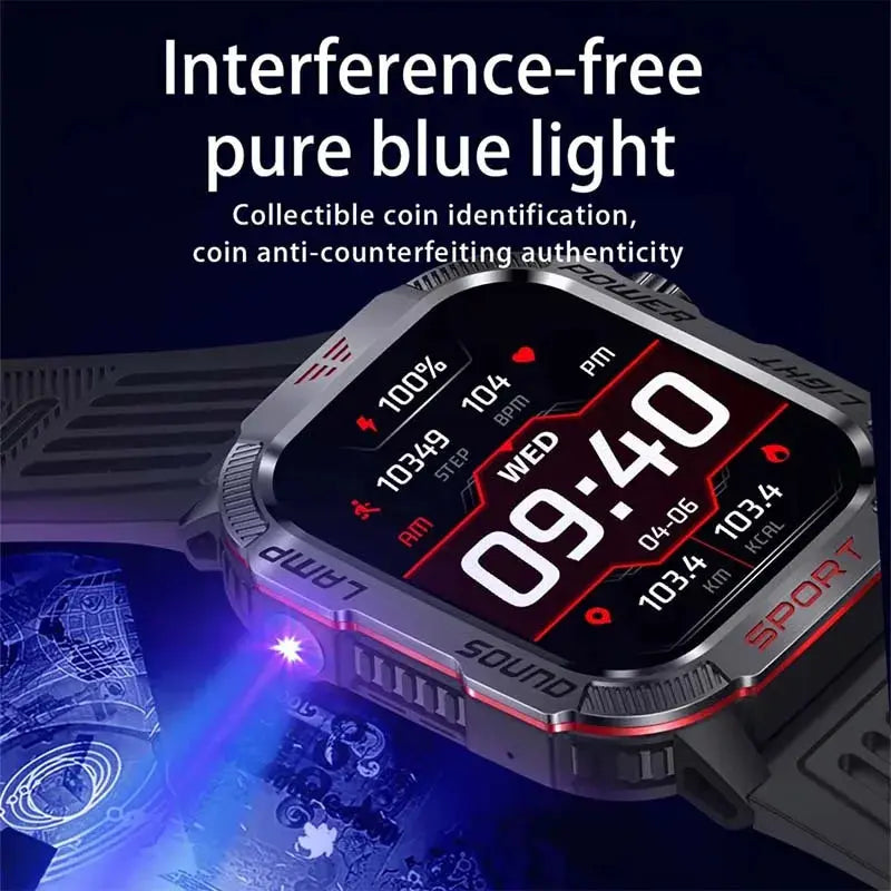 GZYR 2.01" Screen Smart Watch Men Bluetooth Call 600 mAh Sports Waterproof Heart rate Blood Oxygen SmartWatch For Huawei Xiaomi eprolo