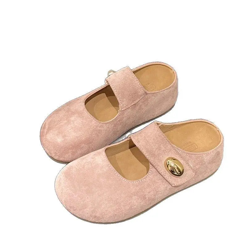 Height-increasing Summer Fashionable French-style Slip-on Half-enclosed Slippers My Store