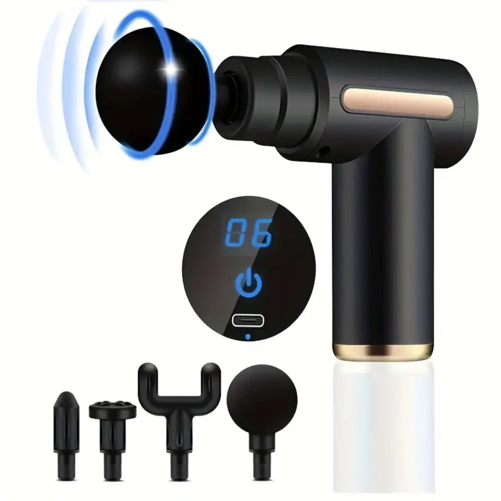 Random Color Fascia Gun Household Portable Muscle Relaxer USB Rechargeable Small Massager Mini Fascia Gun My Store